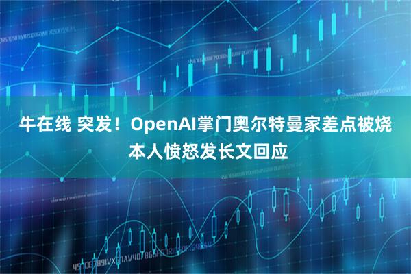 牛在线 突发！OpenAI掌门奥尔特曼家差点被烧 本人愤怒发长文回应